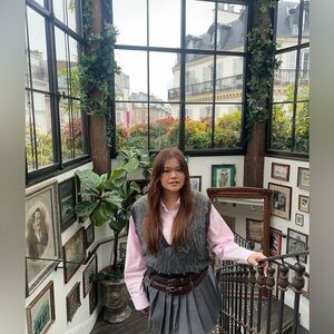 M2 Fuzzy Wool Blend Sweater Vest